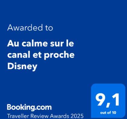 Au Calme Sur Le Canal Et Proche Disney Vaires-sur-Marne Eksteriør bilde